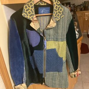 Crispina ffrench Art Patchwork Coat
